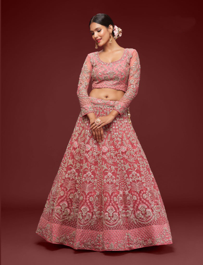 The Stunning Pink Bridal Lehenga Choli