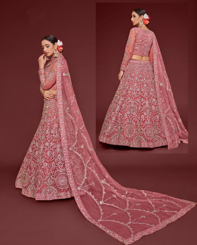 Ravishing Magenta Bridal Lehenga Choli