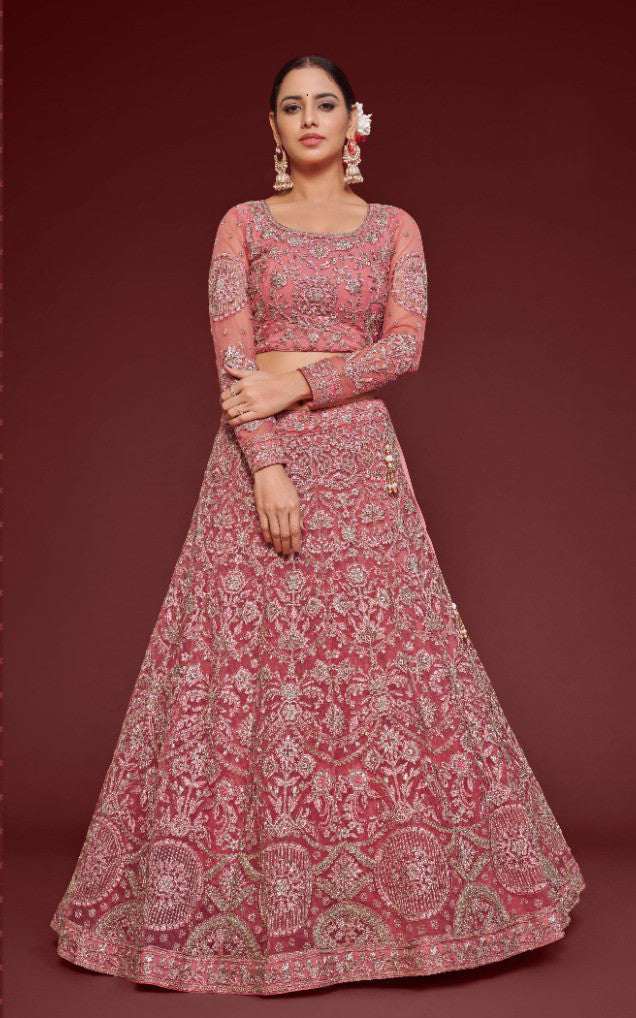 Ravishing Magenta Bridal Lehenga Choli