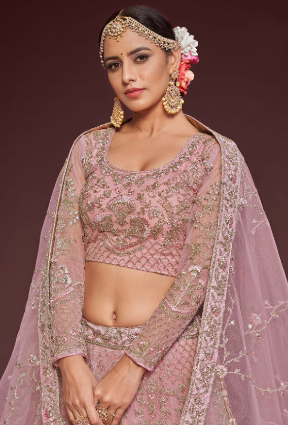 Radiant Pink Bridal Lehenga Choli