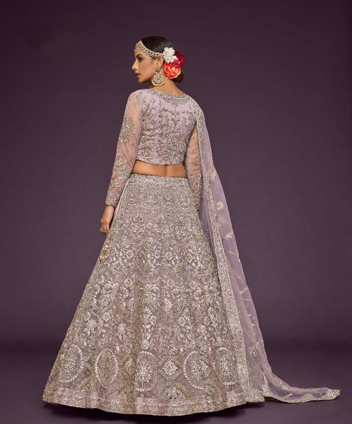 Exquisite Plum Bridal Lehenga Choli