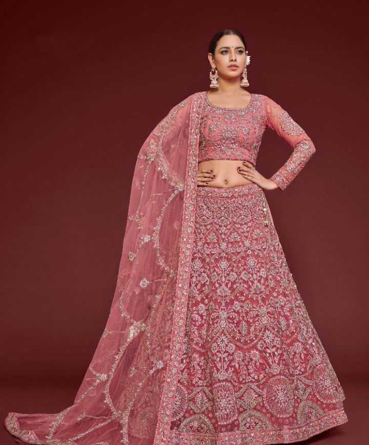 Ravishing Magenta Bridal Lehenga Choli