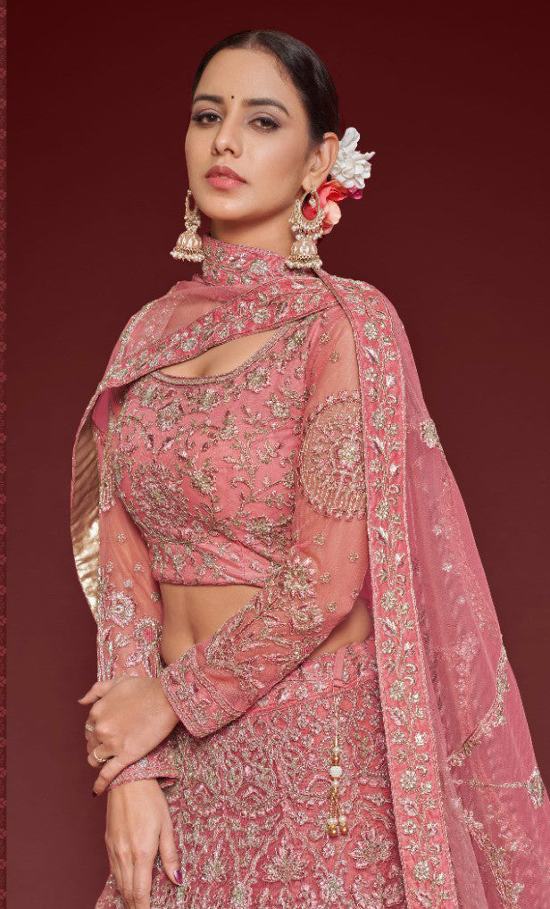 Ravishing Magenta Bridal Lehenga Choli