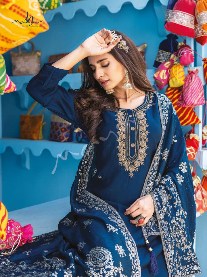 Designer Readymade Salwar Kameez Online in Blue