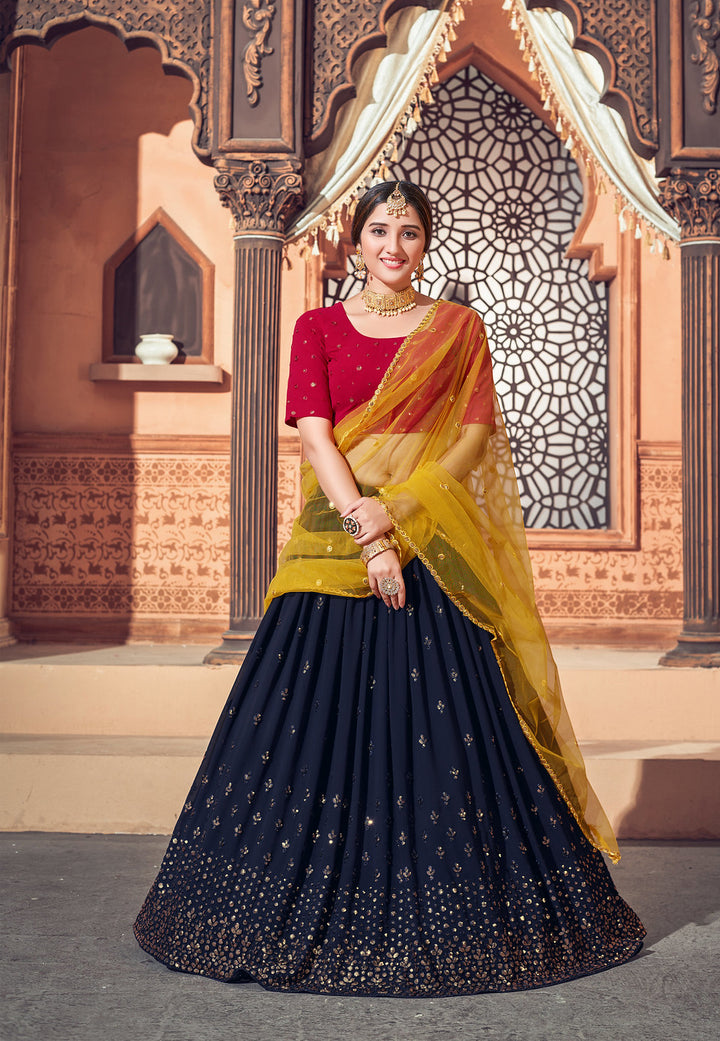 Exquisite Black Lehnga Choli