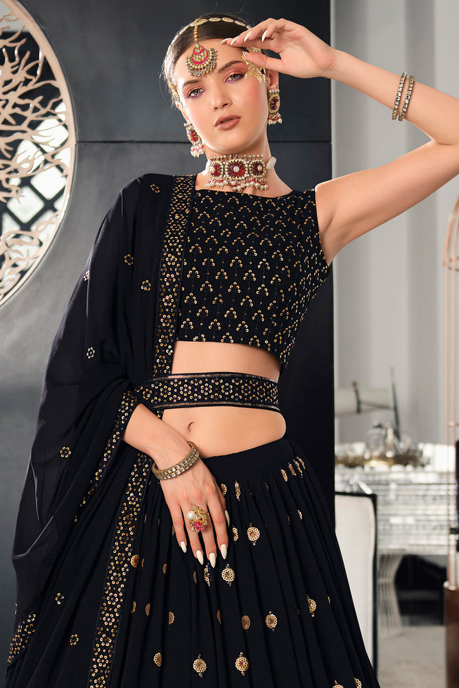 Timeless Elegance Black Lehenga Choli