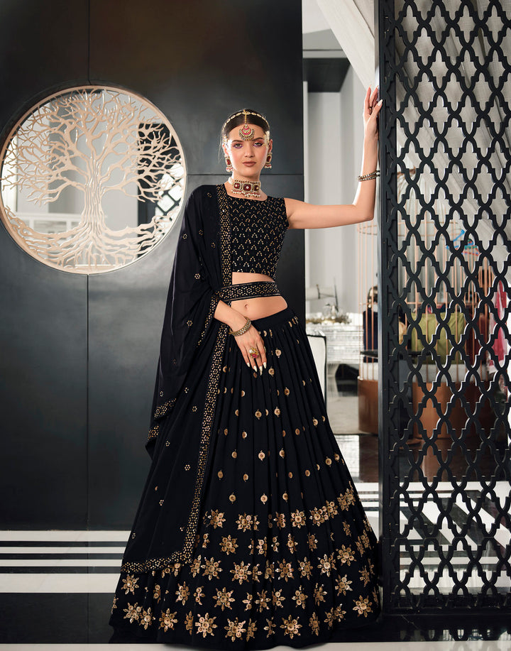 Timeless Elegance Black Lehenga Choli