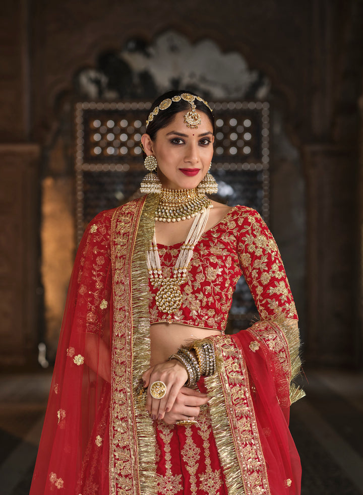 Shop Stunning Red Bridal Wedding Lehenga