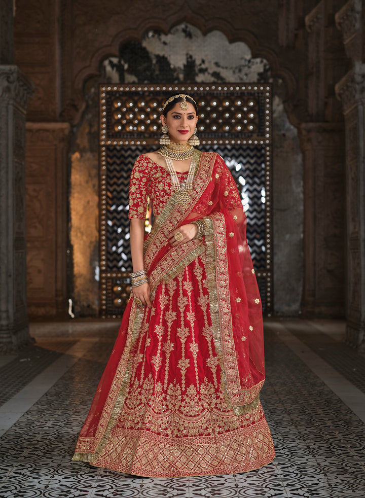 Shop Stunning Red Bridal Wedding Lehenga