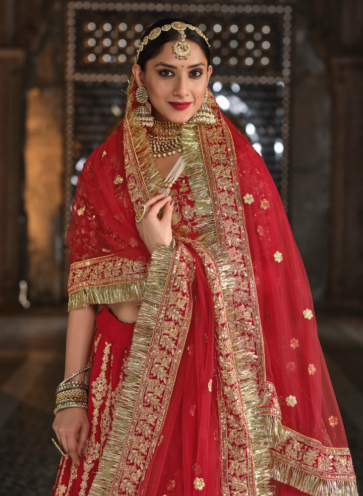 Shop Stunning Red Bridal Wedding Lehenga