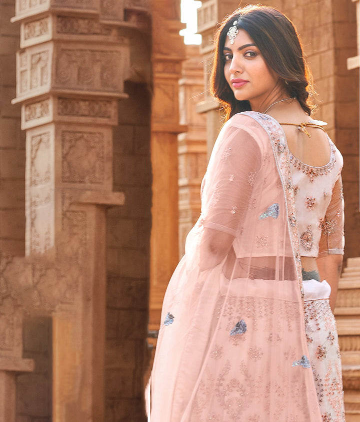 Elegant Light Pink Lehenga Choli