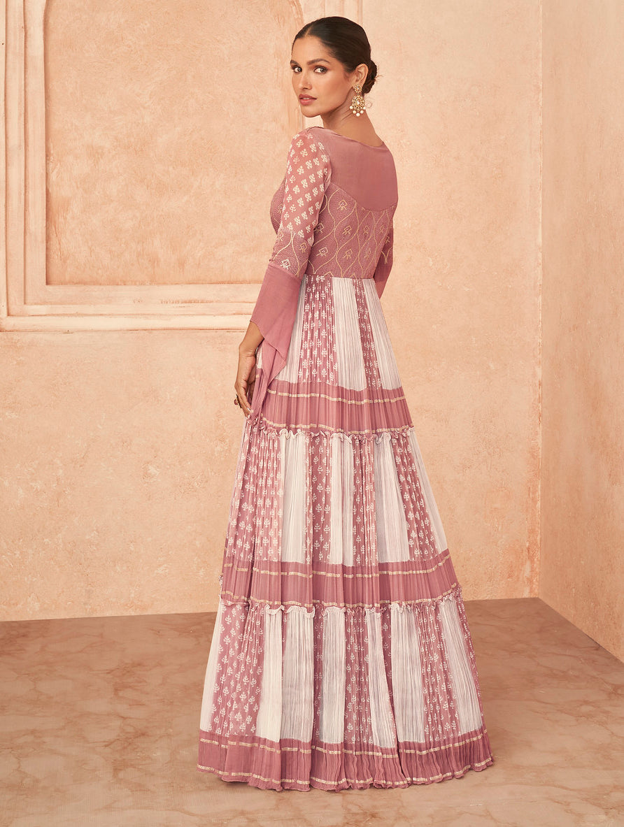 Graceful Light Pink Designer Anarkali