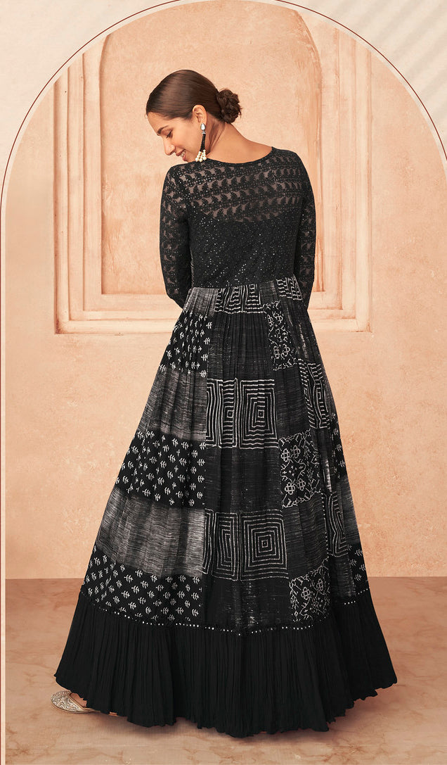 Timeless Black Designer Anarkali