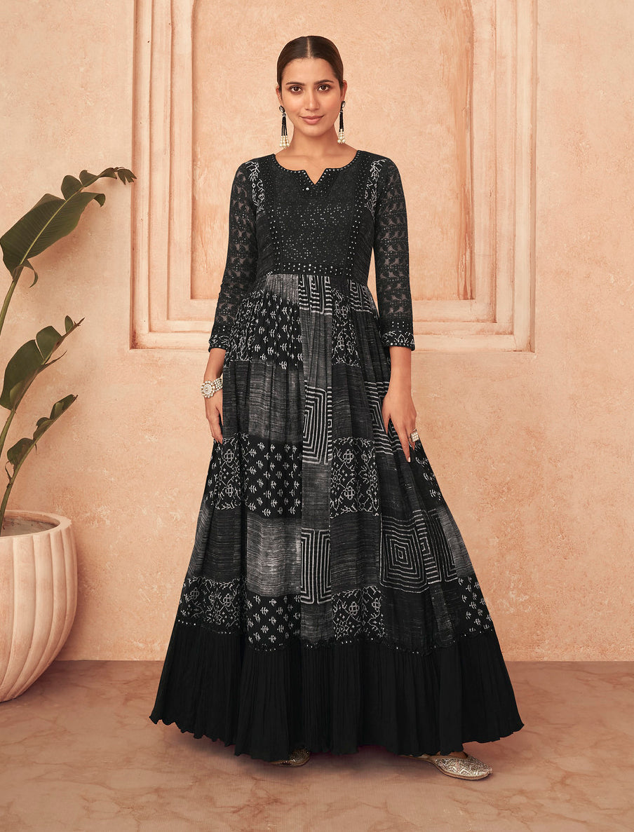 Timeless Black Designer Anarkali