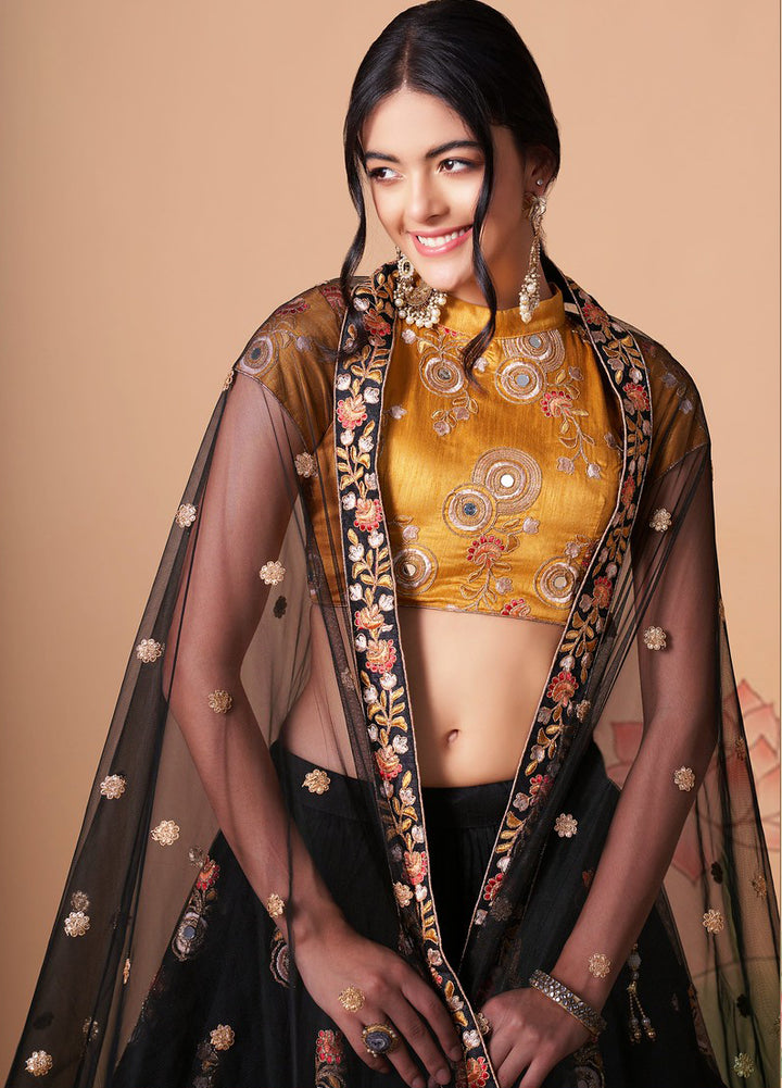 Black Designer Lehenga Choli