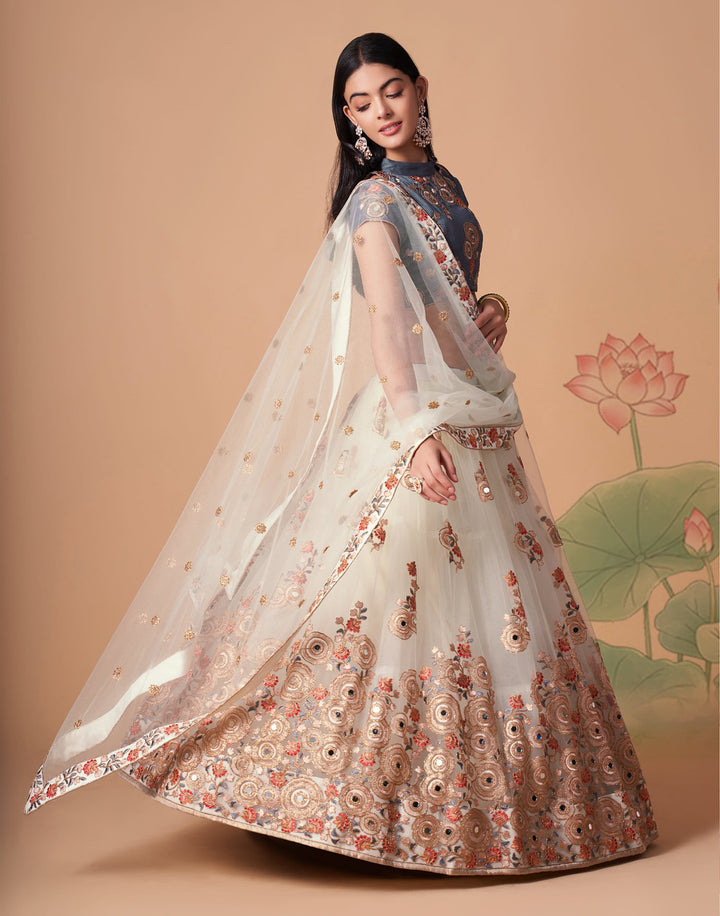 White Designer Lehenga Choli