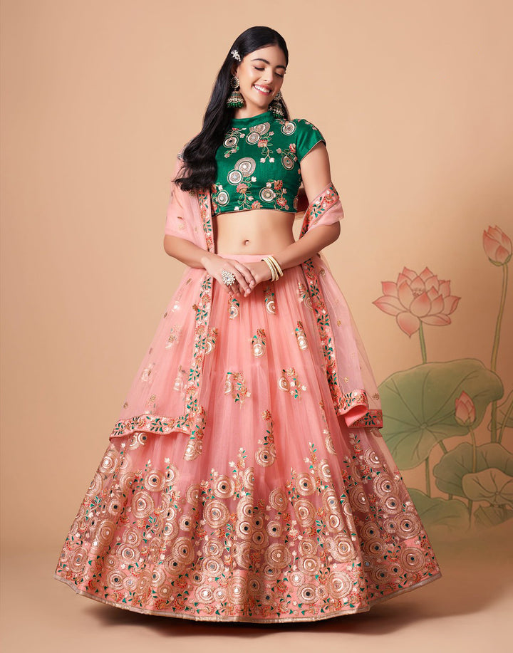 Light Pink Designer Lehenga Choli