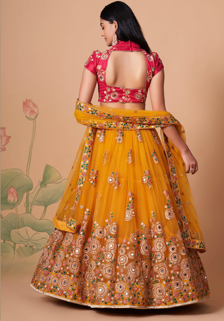 Yellow Designer Lehenga Choli