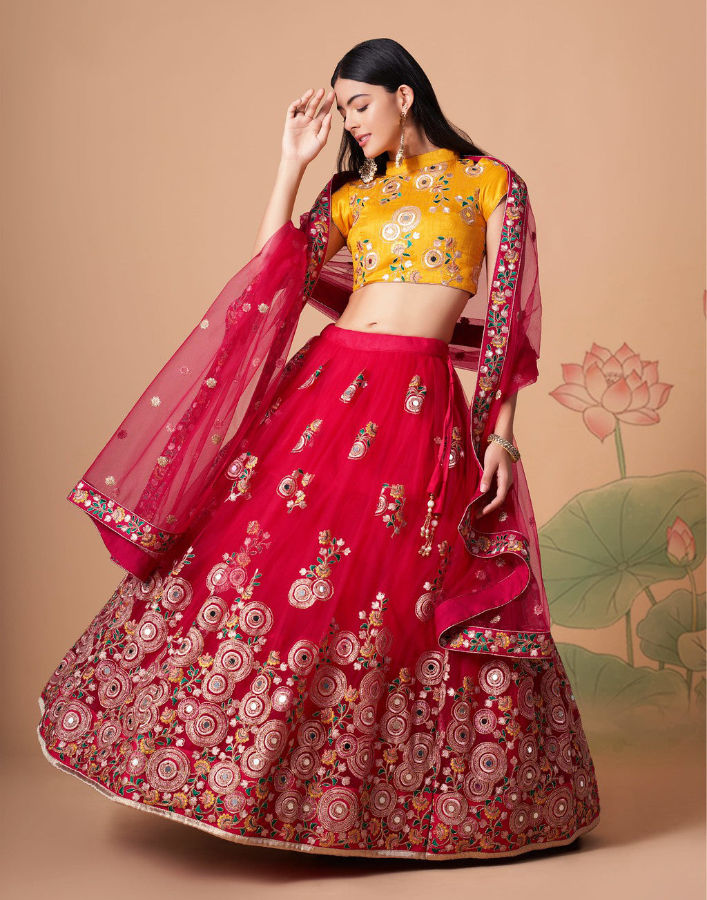 Red Designer Lehenga Choli