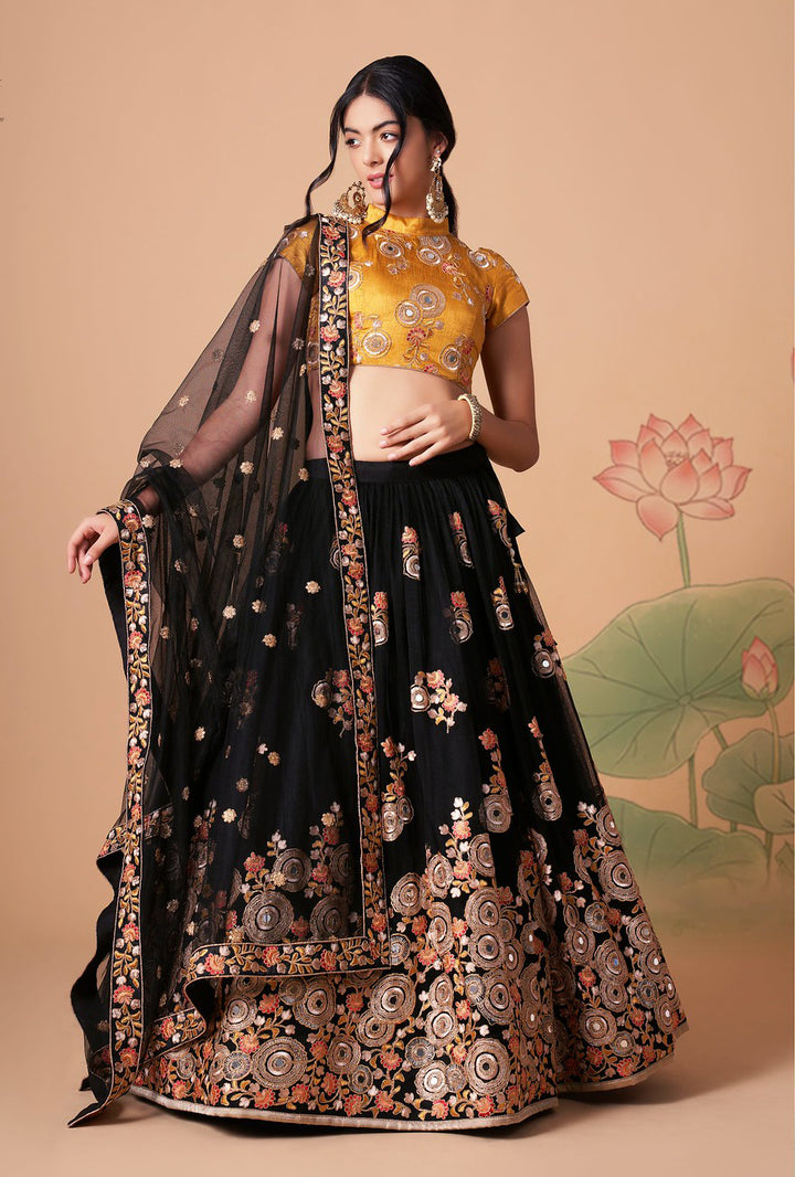 Black Designer Lehenga Choli