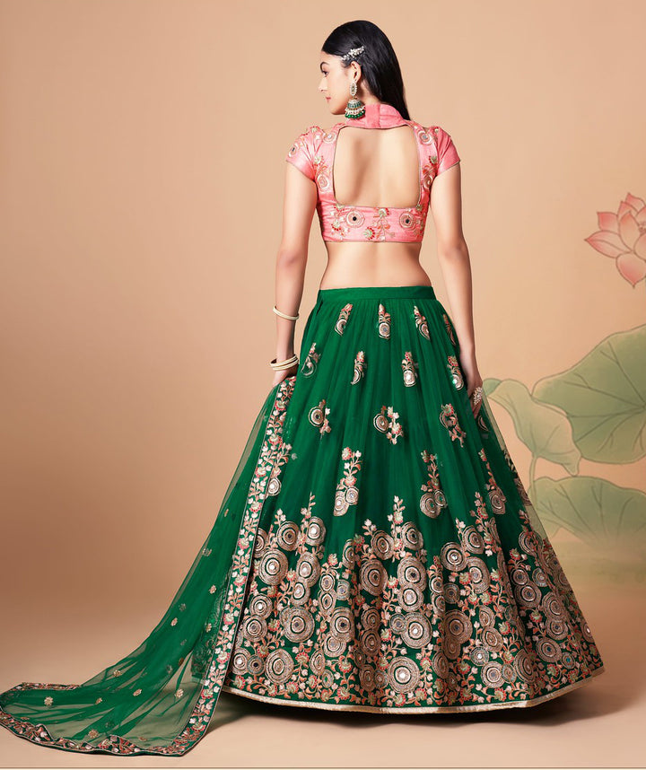 Green Designer Lehenga Choli