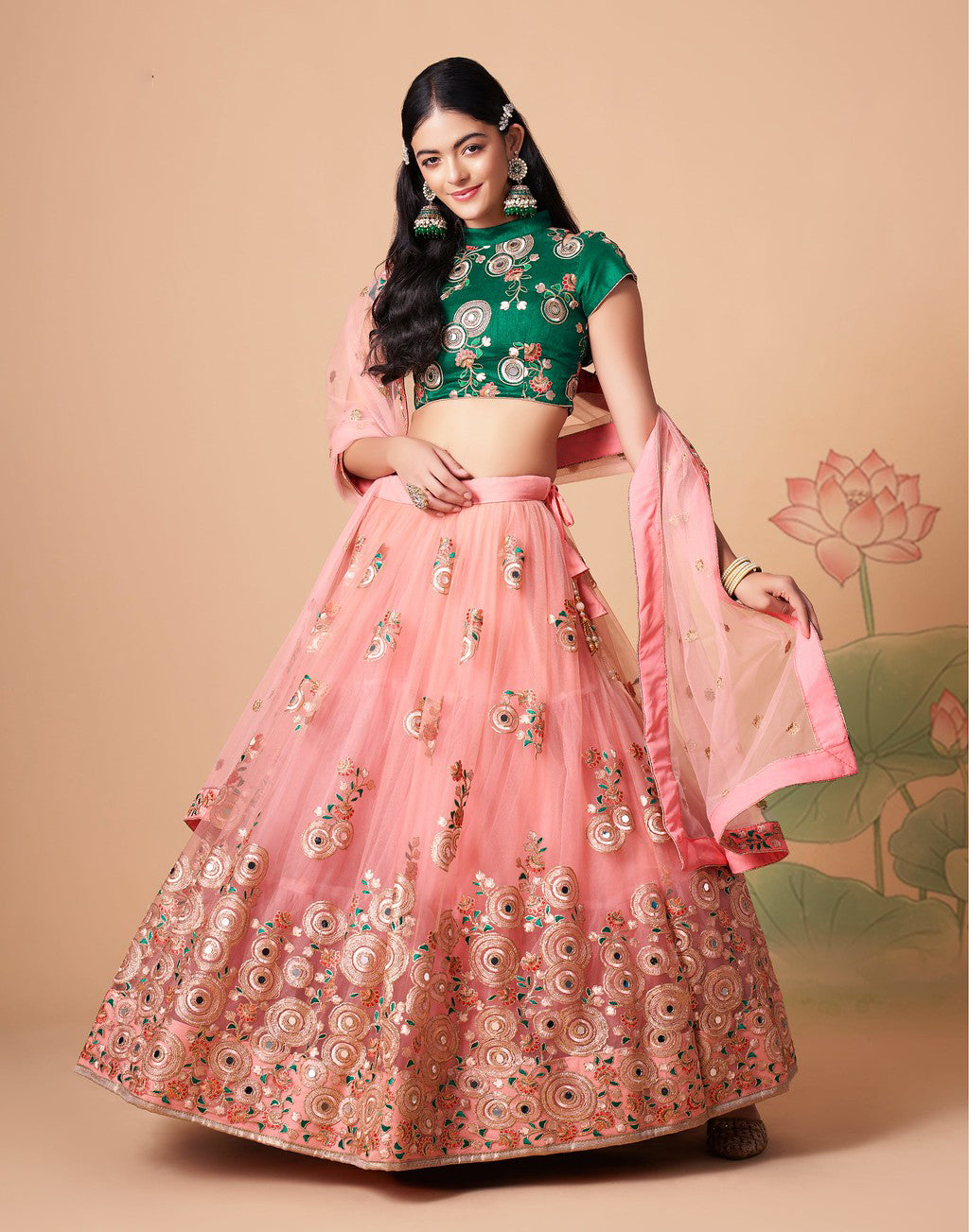 Light Pink Designer Lehenga Choli