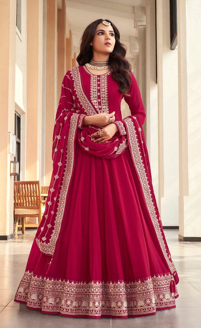 Glamour with Pink Designer Anarkali