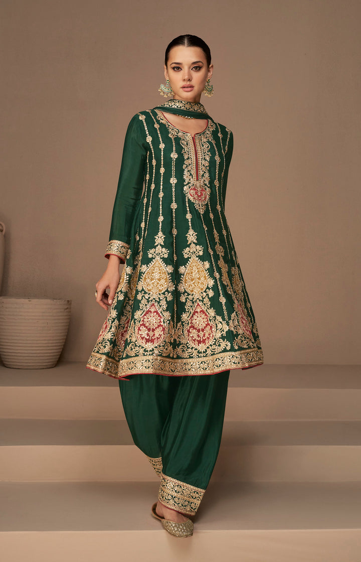 Designer Salwar Kameez in Green