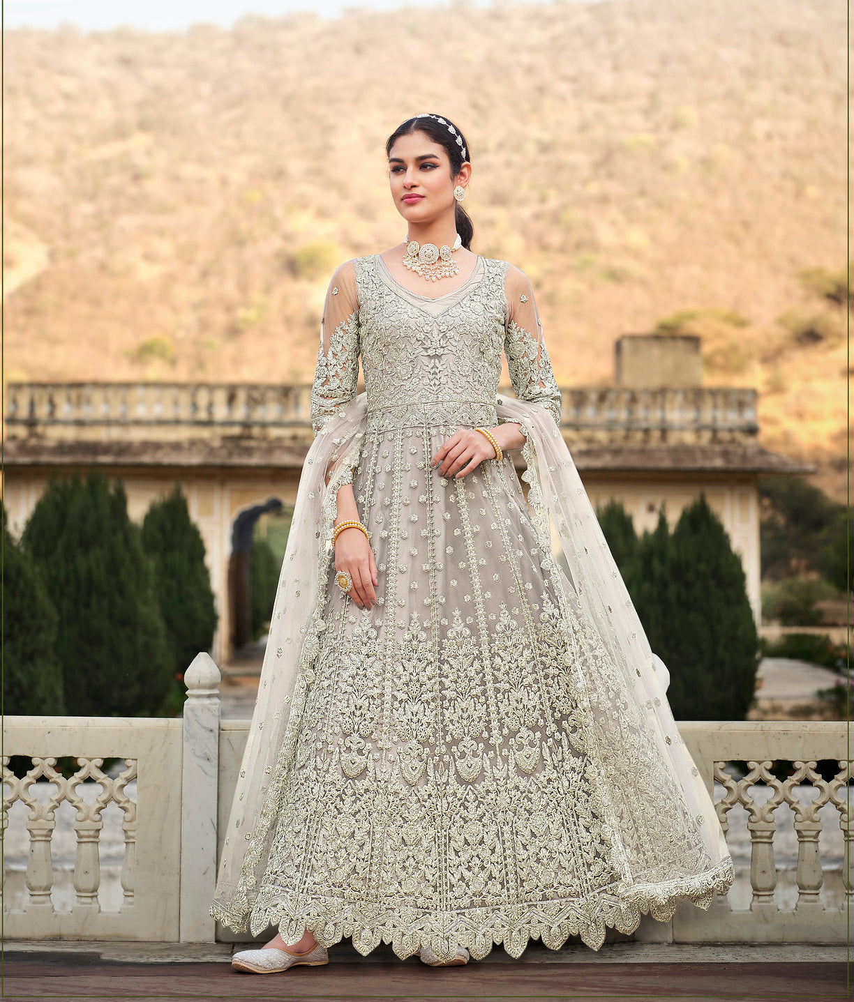Buy Bridal Anarkali - Pink Zarkan Diamond Embroidered Anarkali Suit –  Empress Clothing