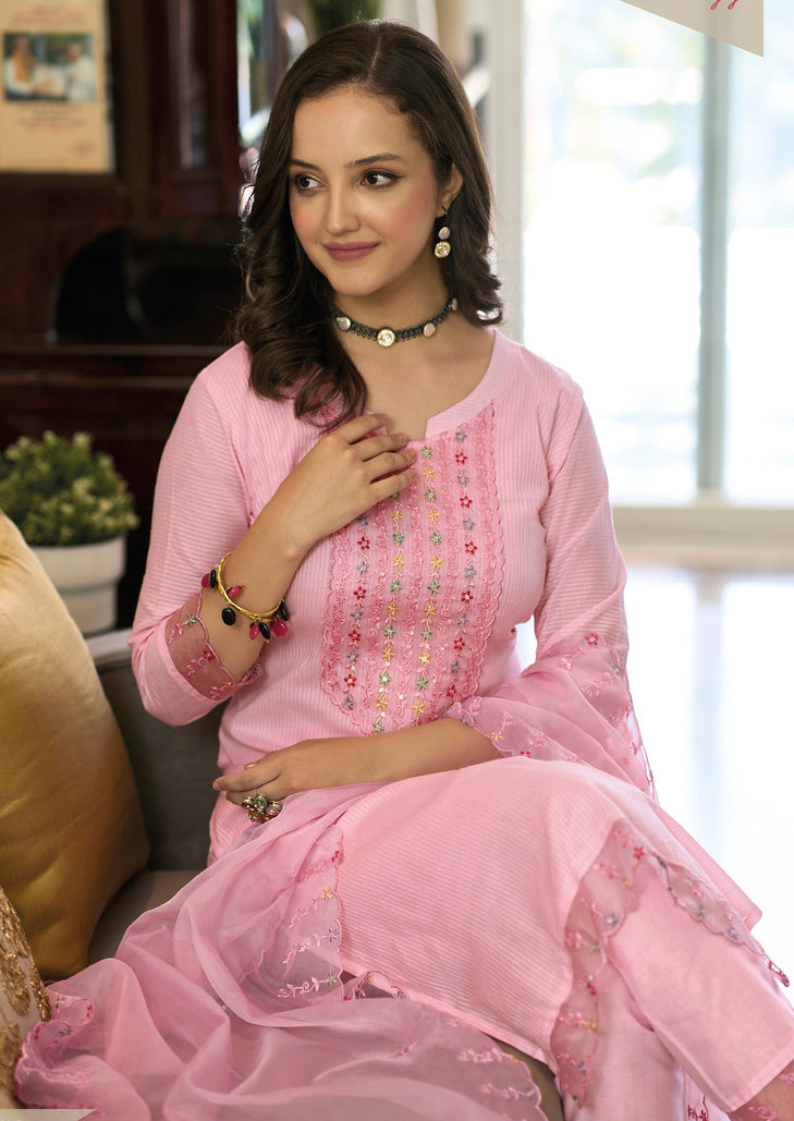 Readymade Pretty in Pink Designer Indian Salwar Kameez