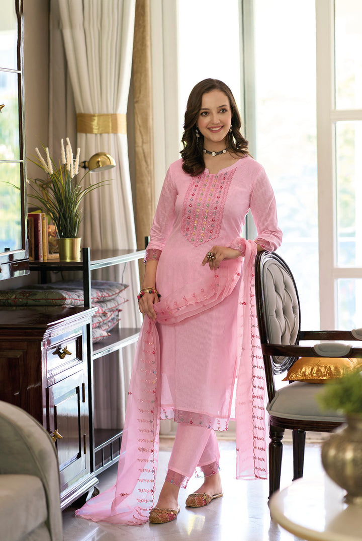 Readymade Pretty in Pink Designer Indian Salwar Kameez