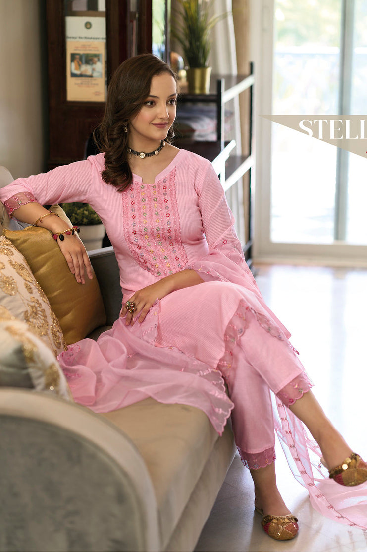 Readymade Pretty in Pink Designer Indian Salwar Kameez