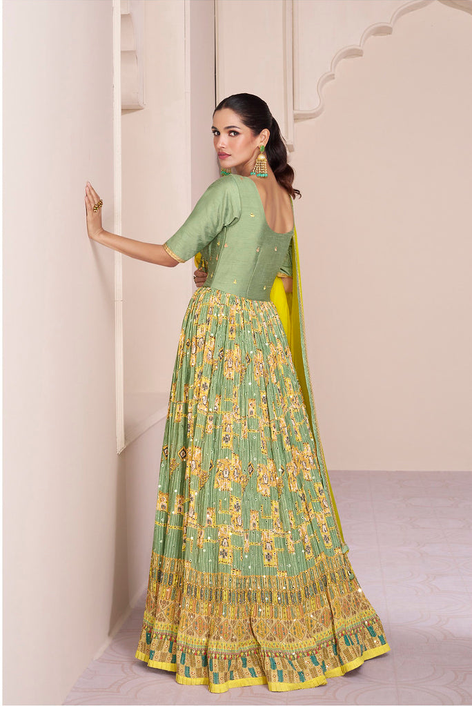 Indian Designer Anarkali in Green