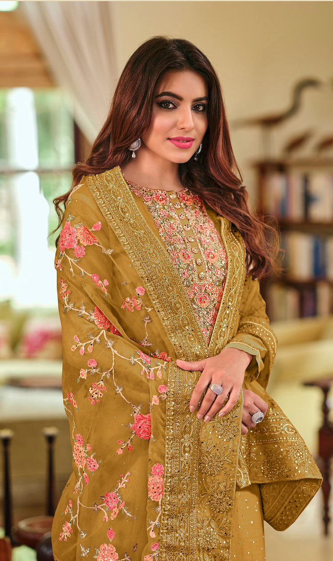 Designer Indian Salwar Kameez in Yellow