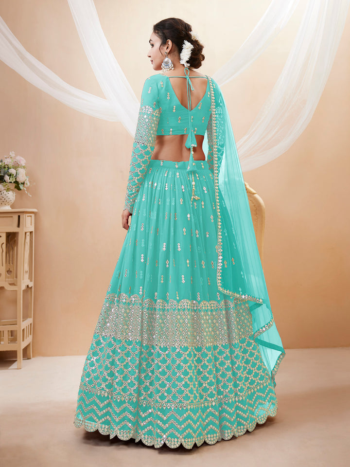 Serenity in Style Shop Sky Blue Lehenga Choli