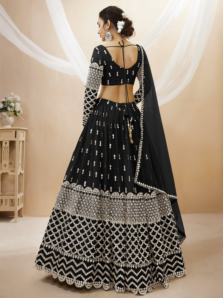 Timeless Allure Black Lehenga Choli