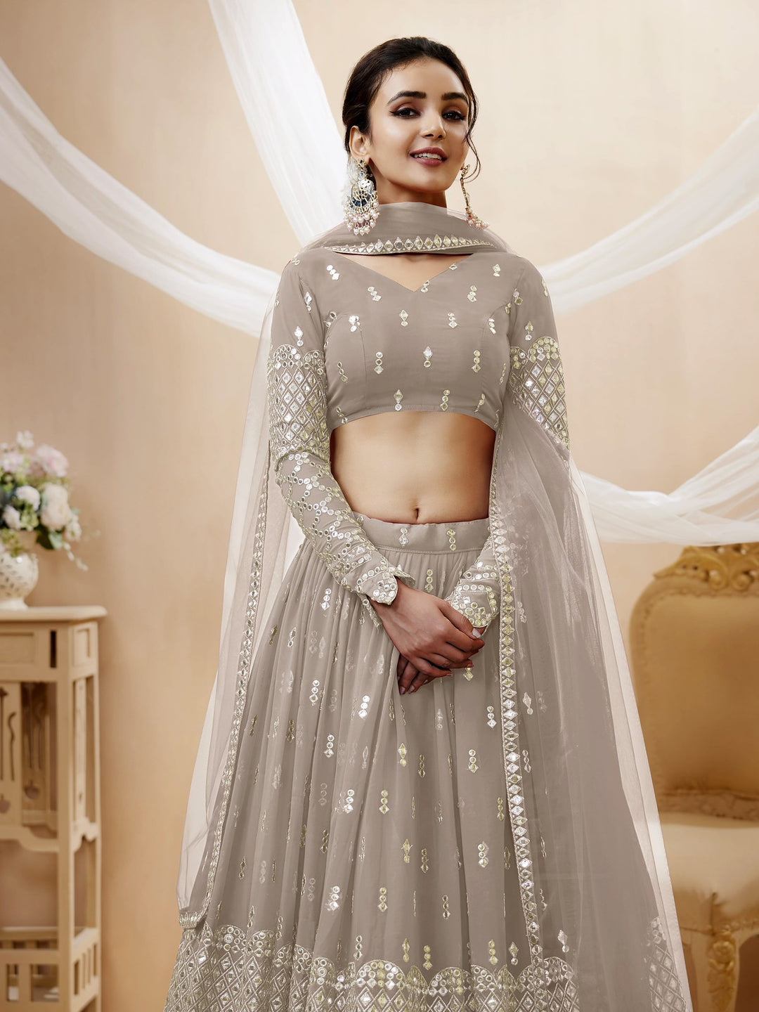 Dreamy Chic Dusty Lehenga Choli