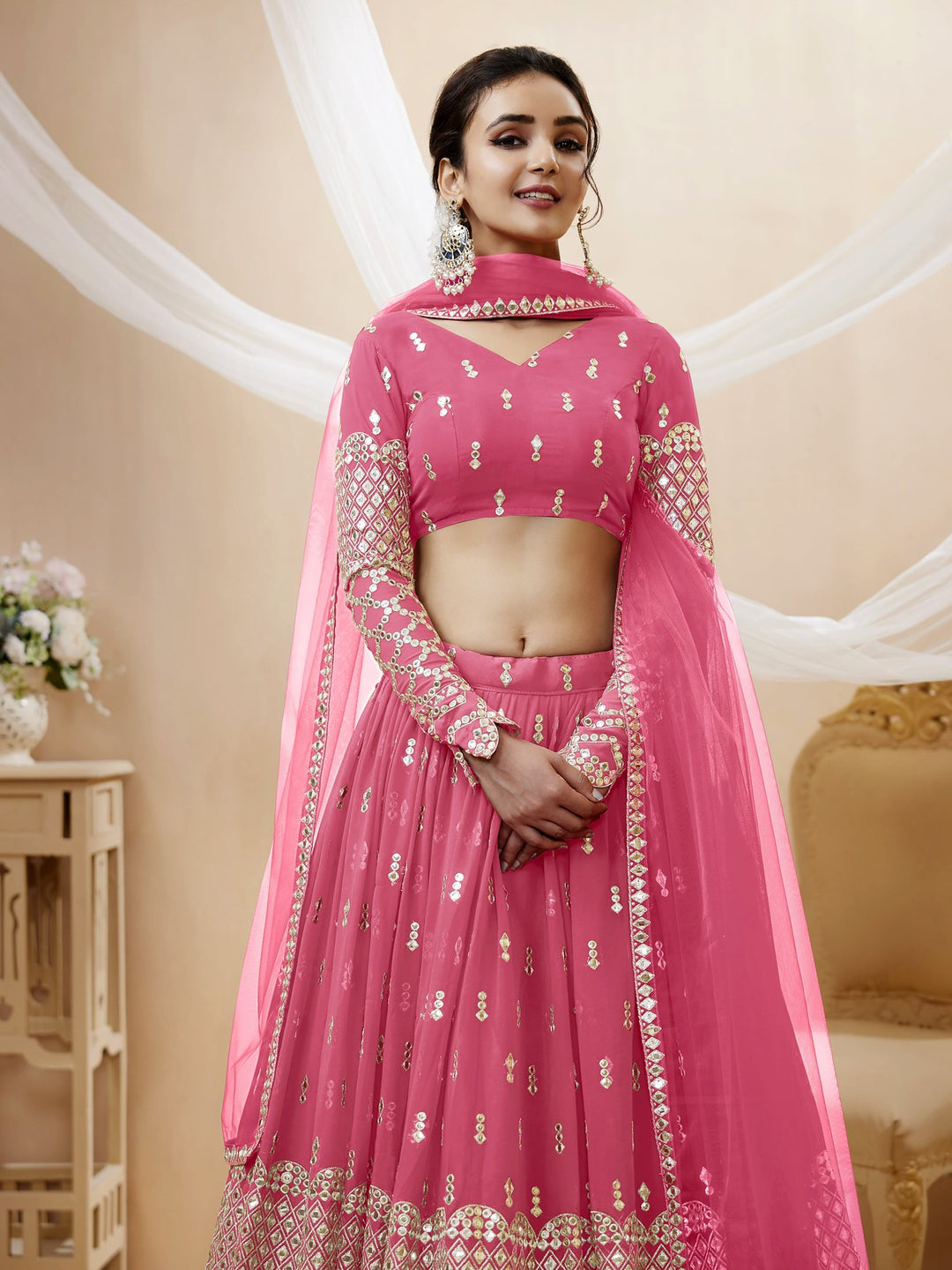 Elegance Light Pink Lehenga Choli