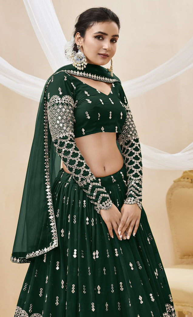 Green Enchantment Explore and Buy Indian Lehenga Choli