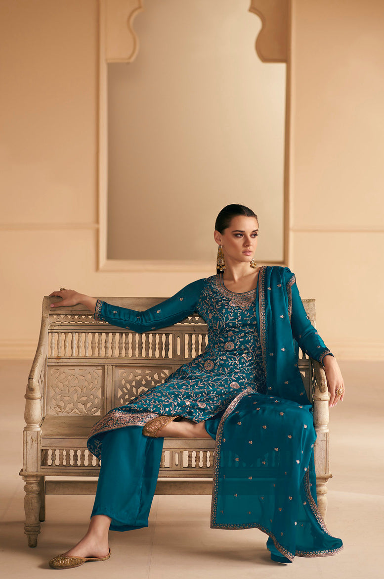 Designer Salwar Kameez in Blue