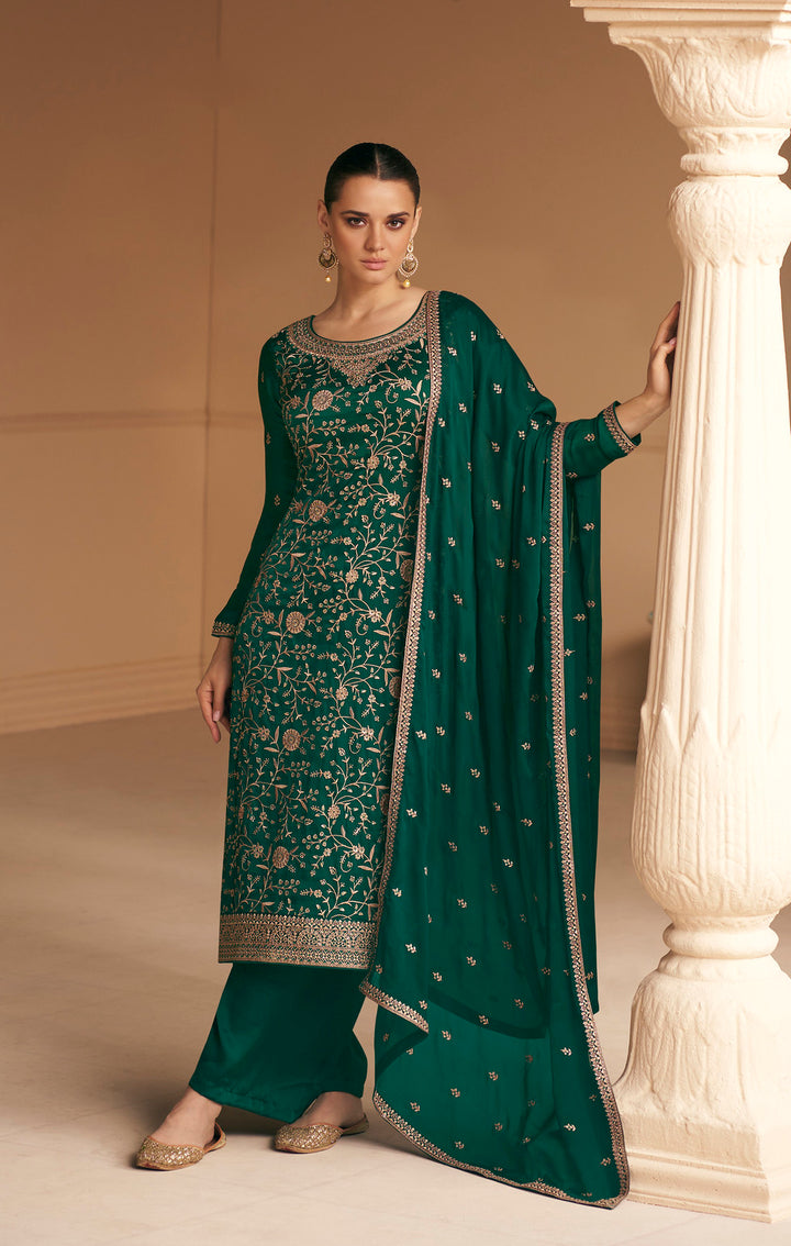 Charming Green Indian Salwar Kameez