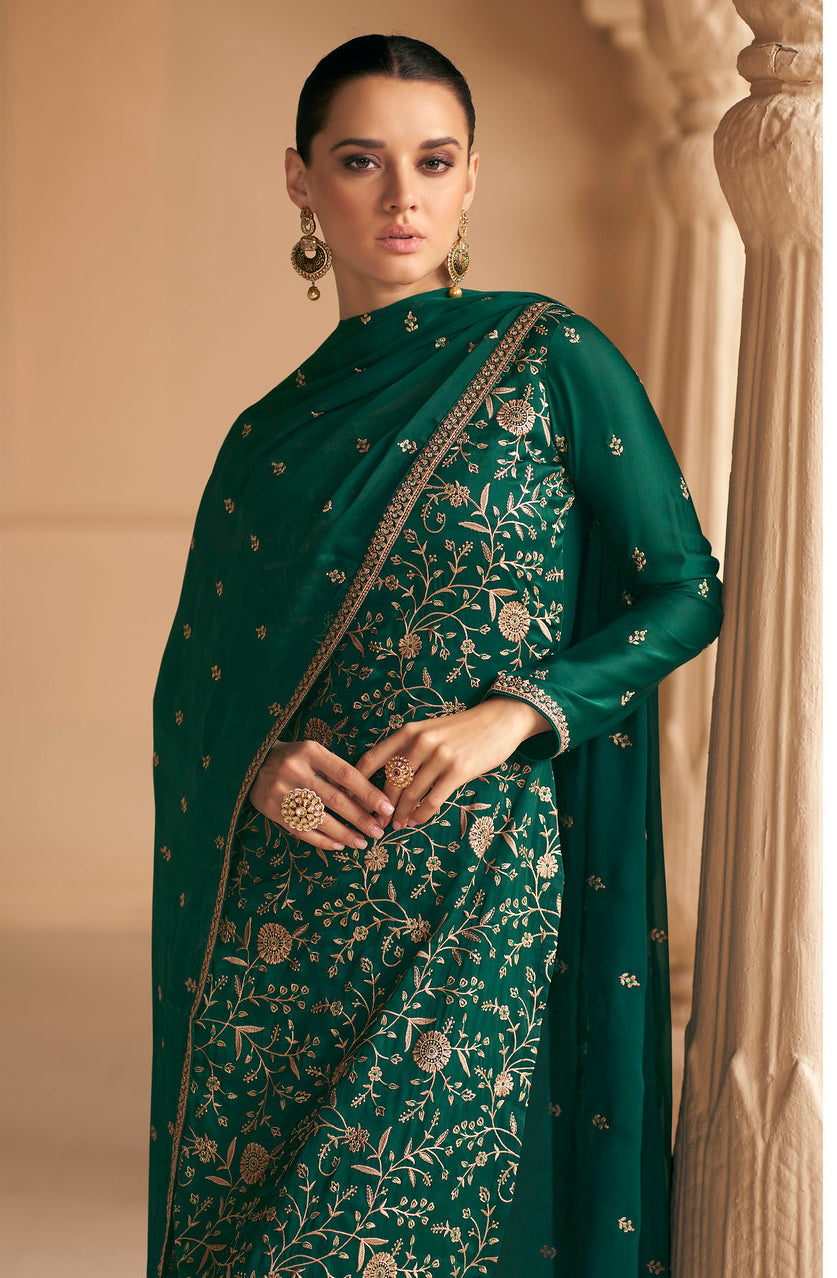 Charming Green Indian Salwar Kameez