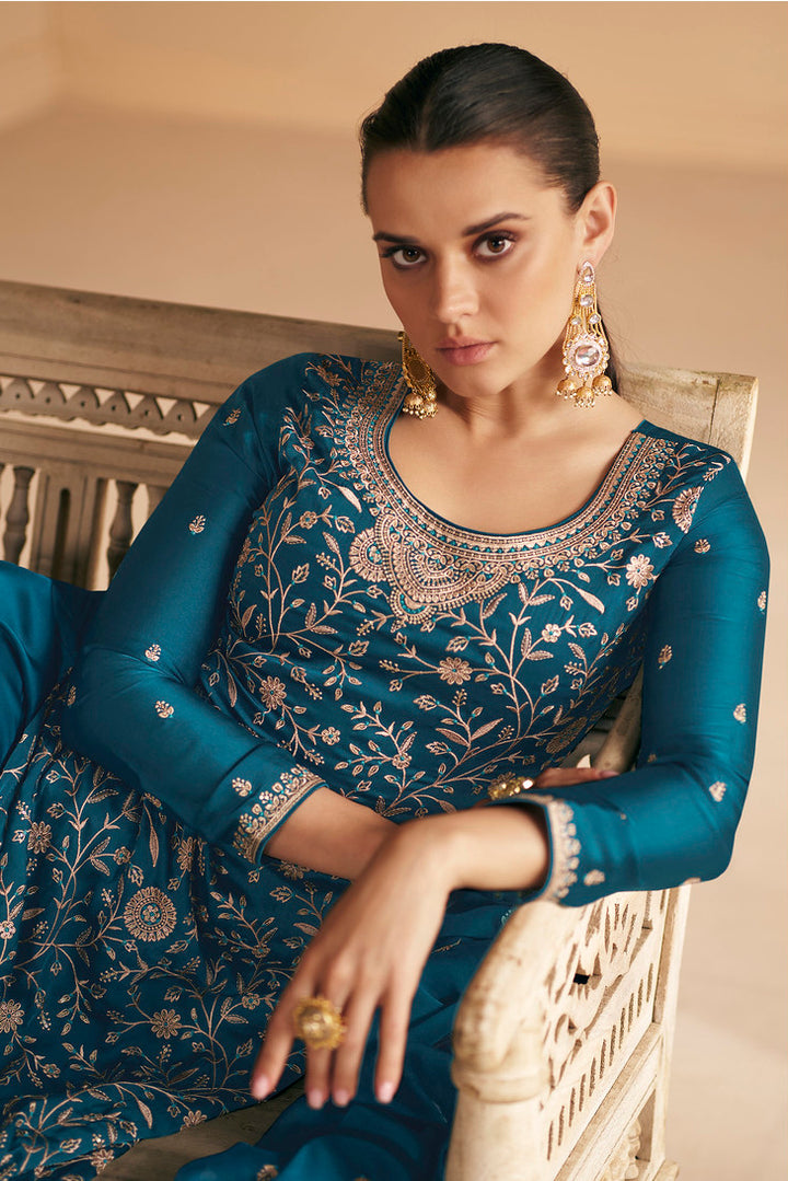 Designer Salwar Kameez in Blue