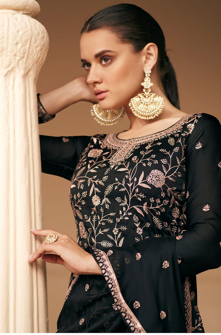 Elegant Black Indian Salwar Kameez