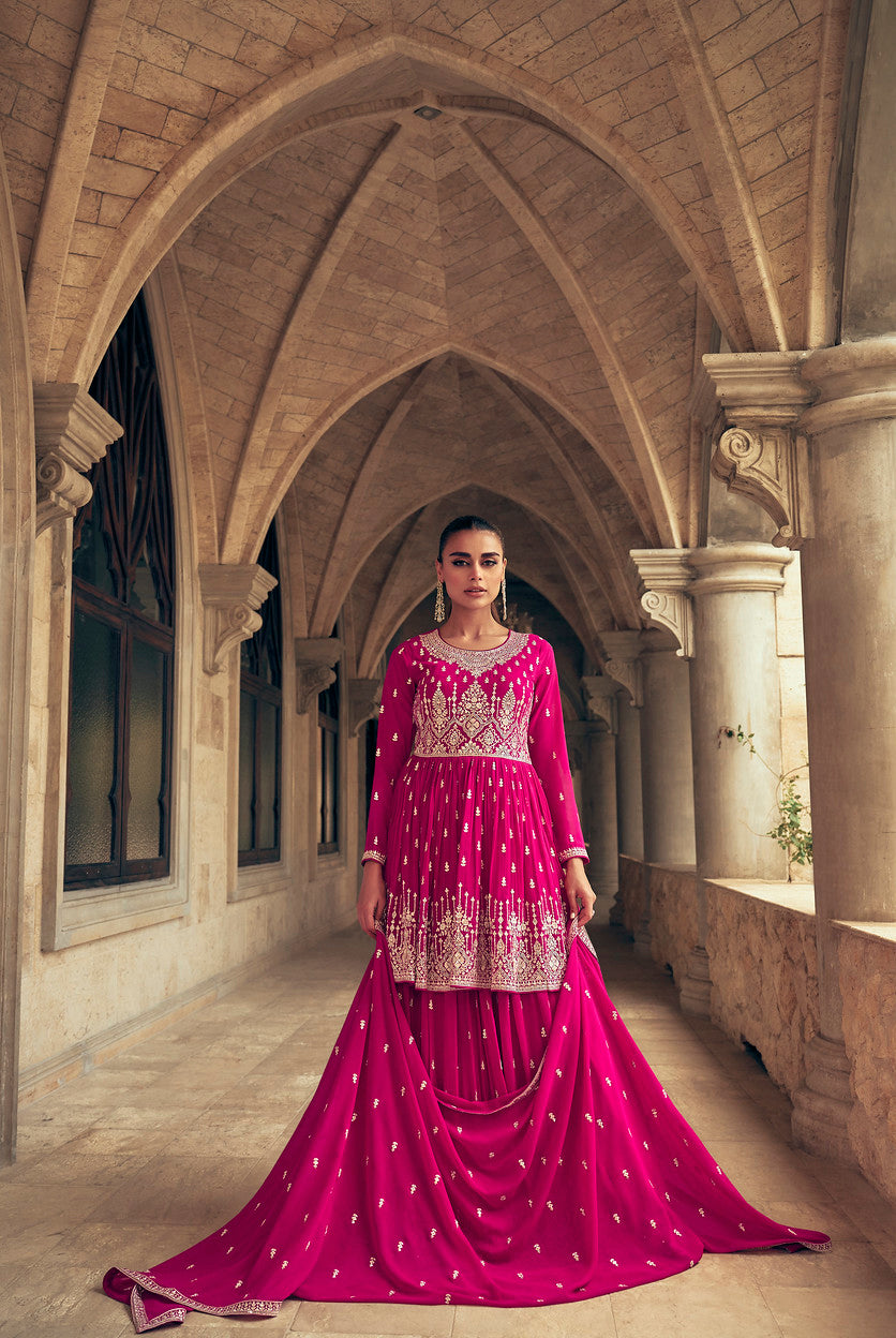 Pink Indian Sharara Dress