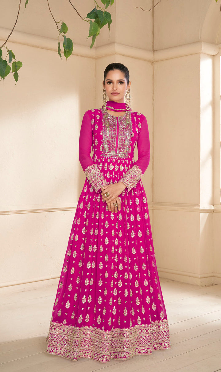 Indian Party Wear Embroidered Anarkali