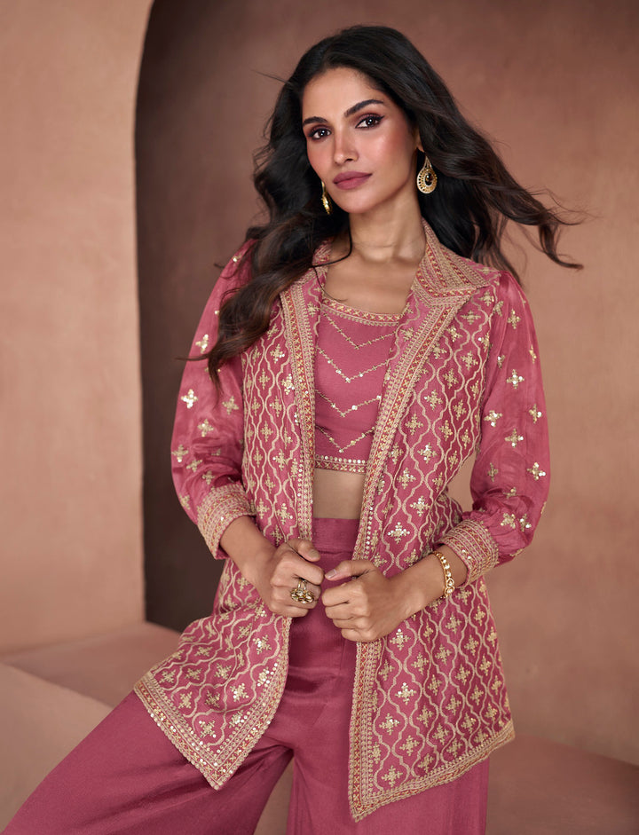 Elegant Light Pink Salwar Kameez