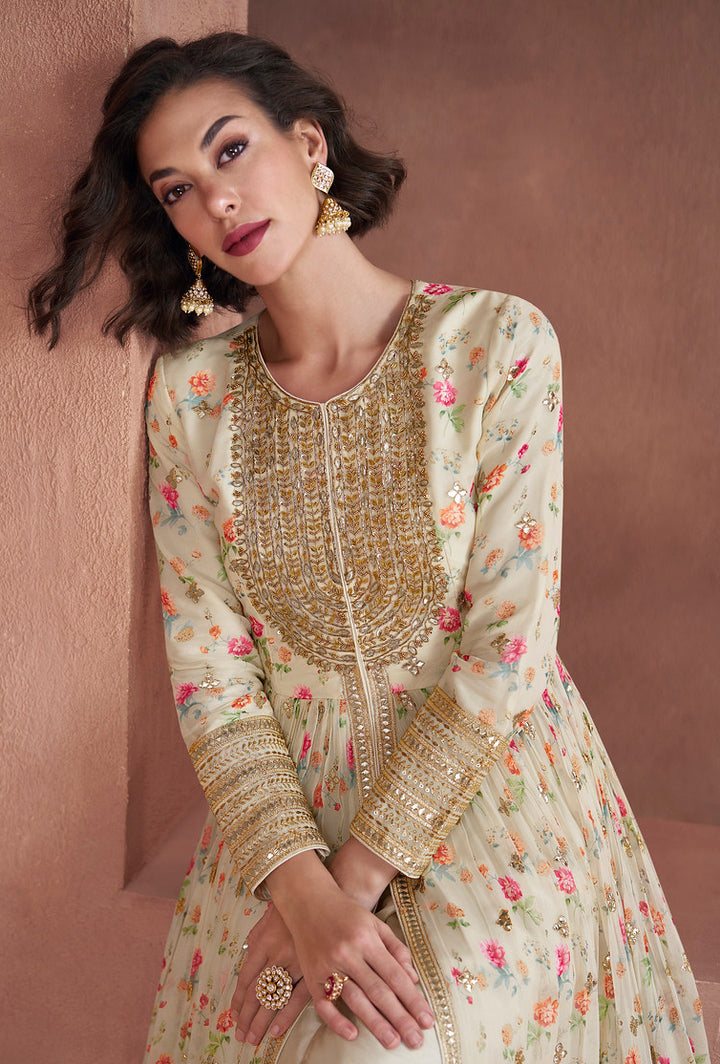 Elegant Dover White Salwar Kameez