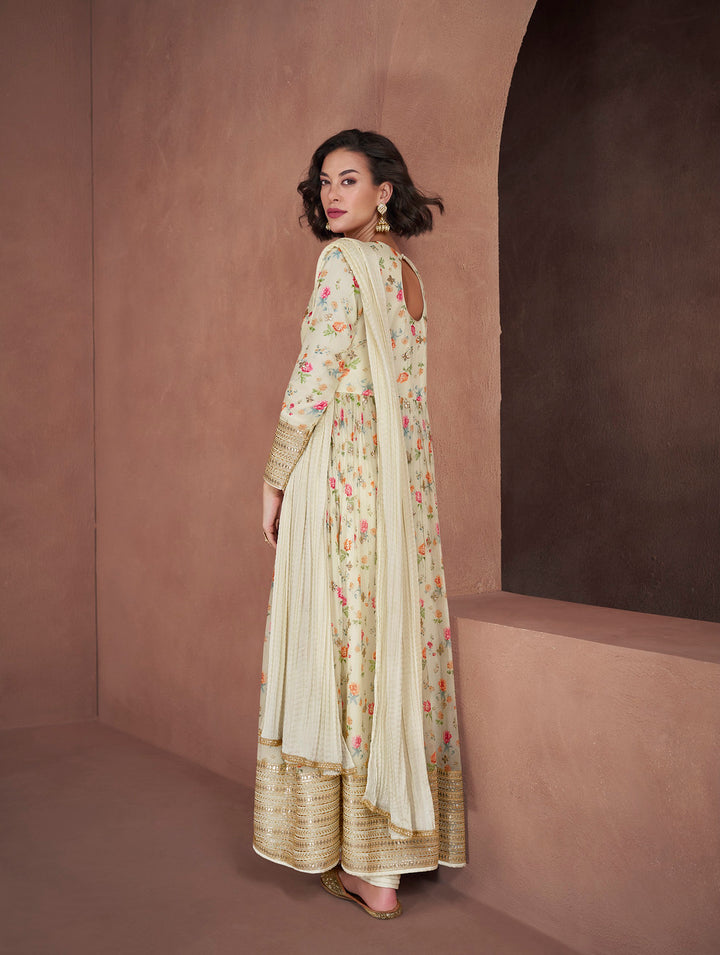 Elegant Dover White Salwar Kameez