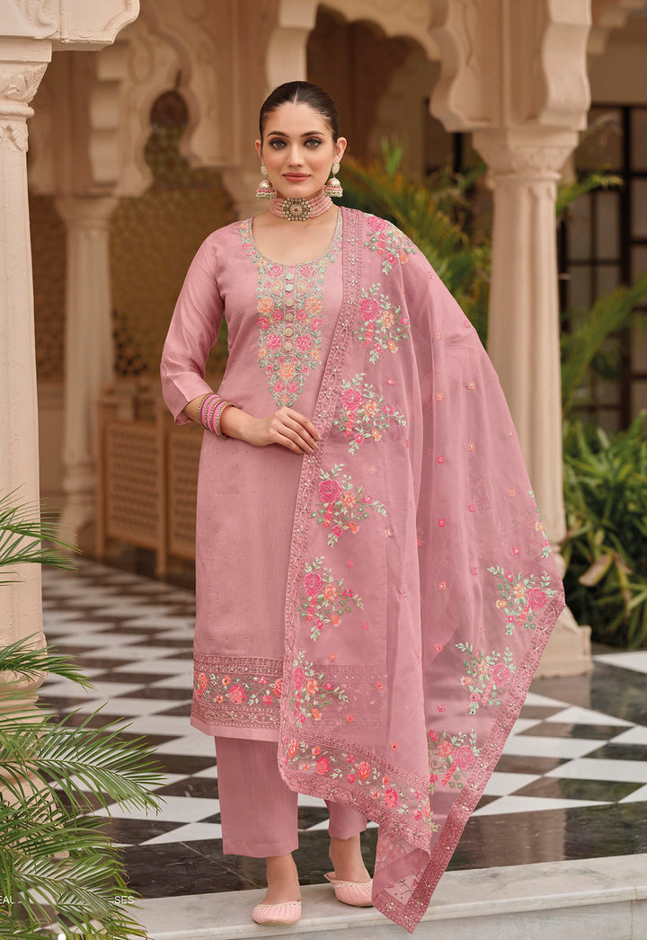 Elegant Pink Designer Salwar Kameez